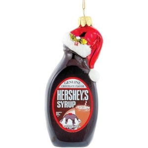 Kurt Adler Glass Ornament for Christmas Tree, Hershey Syrup Bottle - 1 of 4