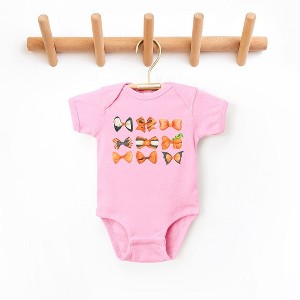 The Juniper Shop Coquette Girl Halloween Bow Chart Baby Bodysuit - 1 of 3