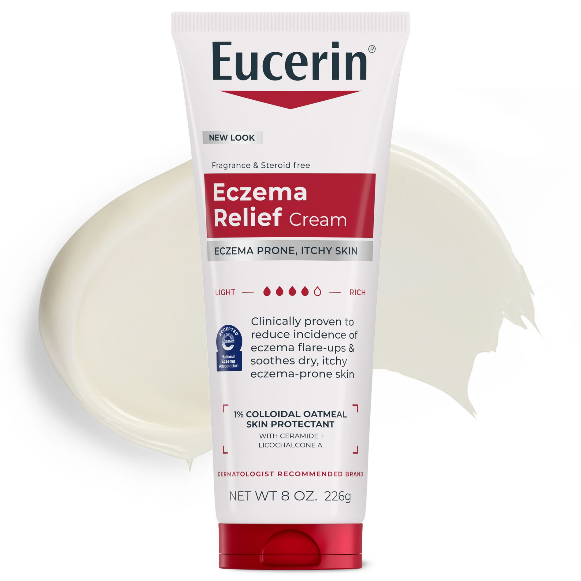 Eucerin Eczema Relief Body Cream for Dry Skin Unscented - 8oz