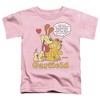 Toddler Boys' Garfield Cant Win T-Shirt Pink - 2 of 4