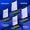 Beboncool PS5 Stand with Cooling Fan for 2023 New PS5 Silm Dual Controller Charging Station Black - 2 of 4