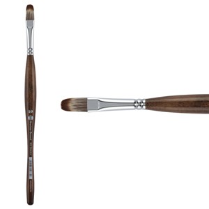 Borciani e Bonazzi UNICO Synthetic Mongoose Artist Paint Brush - Series 802 Filbert - Size #10 - Watercolors, Oil & Acrylic Paint - Handcrafted in - 1 of 4