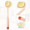Unique Bargains Double-sided Long Handle Bath Brush 14.17"x3.54"x2.56" 1 Pc - 3 of 4