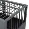FURNIinspire Pet Crates and Houses Heavy Duty Dog Crate, Durable Versatile and Portable, with 4 Lockable Wheels, Black, 47.2"*28.7"*35.4" - 4 of 4