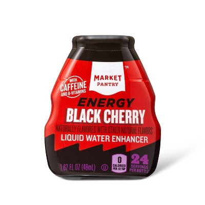 Black Cherry Energy Liquid Beverage Enhancer - 1.62 fl oz Bottle - Market Pantry™