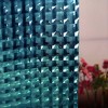 Home Mart Goods Dark Blue 3D Geometric Vinyl Shower Curtain Liner Waterproof - 3 of 4