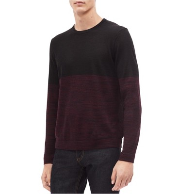 Calvin Klein Mens Colorblocked Knit Sweater