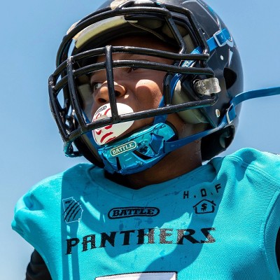 Battle Sports Youth Protective Football Chin Strap Black Target