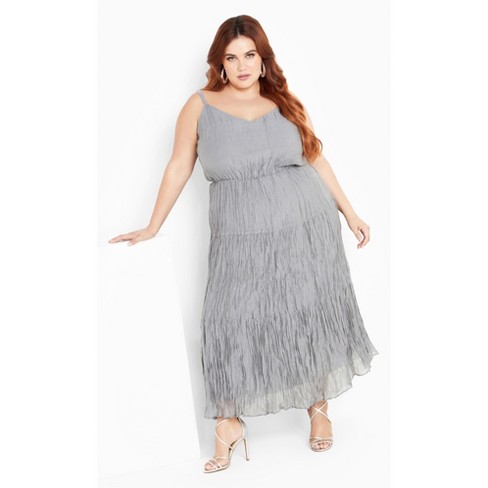 Women's Plus Size Sabina Maxi Dress - bluebell | CITY CHIC - image 1 of 4