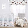 Sweet Jojo Designs Window Valance Treatment 54in. Airplane Red Blue and White - 3 of 4