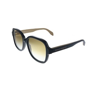 Alexander McQueen AM 300S 004 Womens Square Sunglasses Black 56mm - 1 of 3