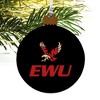 Eastern Washington University Secondary Wood Christmas Tree Holiday Ornament - 4 of 4