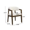 Christopher Knight Home Darien Upholstered Rubberwood Dining Chairs (Set of 2) - 3 of 4