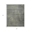 HomeRoots 8' X 10' Gray Abstract Hand Knotted Area Rug - 3 of 3