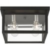 Livex Lighting Milford 4 - Light Flush Mount in  Black/Brushed Nickel - 2 of 4