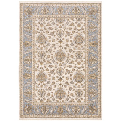 Oriental Weavers Maharaja 5091Z Ivory/ Blue Indoor Area Rug - 5'3" x 7'6"