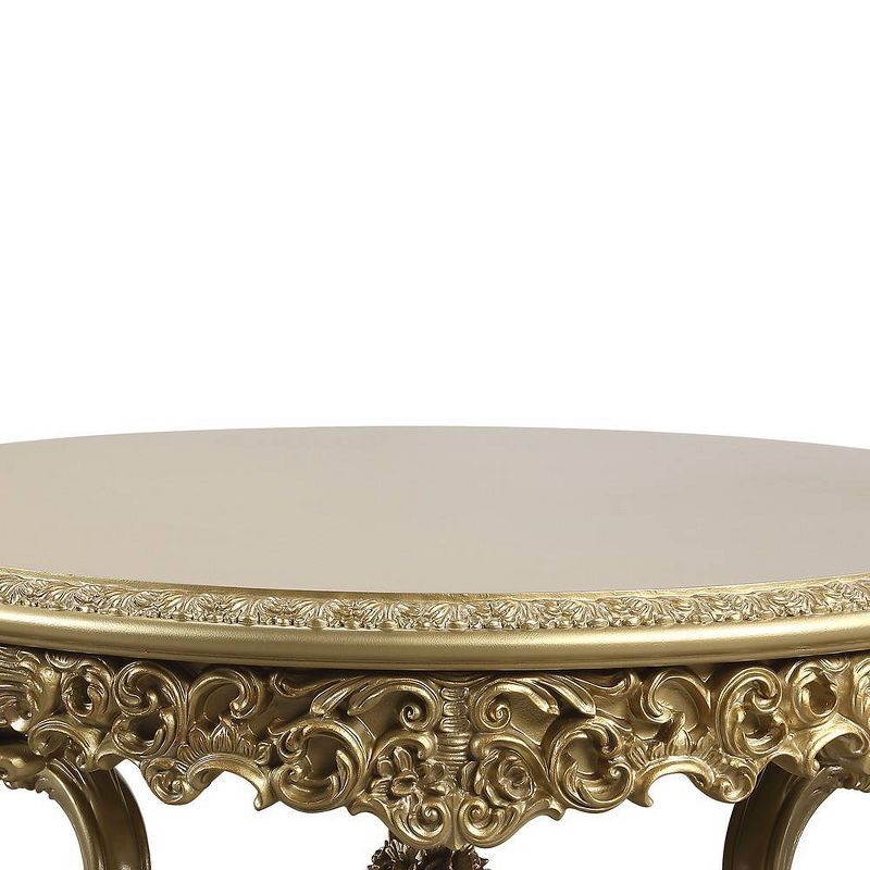 64&#34; Bernadette Dining Table Gold Finish - Acme Furniture, 4 of 6