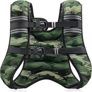 Attop Weighted Vest 6-30lb Forest Camo Reflective for Workout Strength Training Running Fitness Muscle Building Weight Lifting - 1 of 4