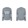 Coolmee Women's Casual Snowflake Print Knitted Pullover Sweaters Long Sleeve Crew Neck Jumper Tops - 2 of 4