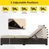 Outdoor Patio Chaise Lounge Chairs Set of 2, PE Wicker Pool Recliners with Adjustable Backrest, Storage Shelf and Cushions - 4 of 4