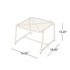 Lyngins Modern Mesh Outdoor End Table, Rectangle Powder-Coated Metal Patio End Table for Outside Use, Patio Side Table - 4 of 4