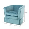 NicBex Accent Chair Swivel Chair with Loose Cover Lounge Chair Reading Chair Comfy Chair for Living Room, Blue - 4 of 4
