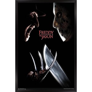Trends International Freddy vs. Jason - One Sheet Framed Wall Poster Prints - 1 of 4