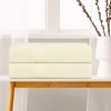 Unique Bargains Cotton Highly Absorbent Lightweight Quick Dry Bath Towels 2 Packs - 3 of 4