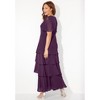 Catherines Tiered Chiffon Maxi Dress - 3 of 4
