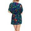 HAPPY BAY Women's Loose Beachwear Vacation Mini Dress Summer Short Flowy Swimsuit Cover ups Tops X-Large-XX-Large Blue Tree - 4 of 4
