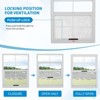 2pcs Shed Windows, Flush Mount Window with Tempered Glass and Fiberglass Screen, Small Window with Screws for Shed, Chicken Coop, Playhouse - 4 of 4