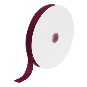 Unique Bargains DIY Gift Wrapping Soft Single Face Spool Silky Velvet Ribbon - 1 of 3