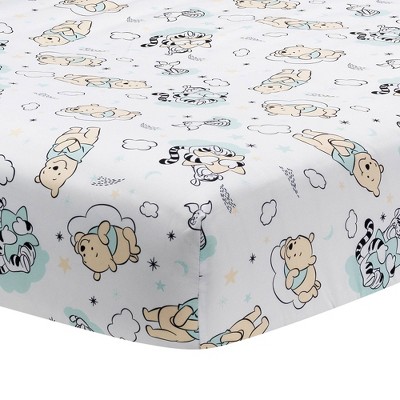 Lambs & Ivy Winnie the Pooh Hugs Fitted Crib Sheet