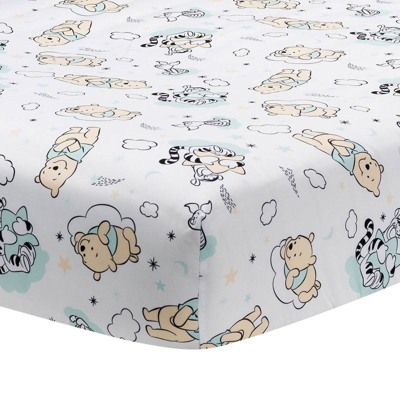Lambs &#38; Ivy Winnie the Pooh Hugs Fitted Crib Sheet, 1 of 5