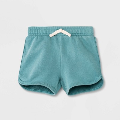 Baby Dolphin Hem Knit Shorts - Cat & Jack™ Ocean Green Newborn