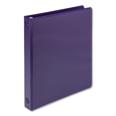 Samsill Biobased Economy Round Ring View Binders 1" Capacity  11 x 8.5  Purple 17338