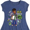 Girls' - Karma's World - Speak Through Art Fit & Flair Cap Sleeve Dress - 2 of 3