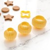 Unique Bargains Cookie Cutters 3-Piece Round Cookie Cutter Set Hand Wash Plastic Light 1Set - 2 of 4
