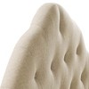 Modway Sovereign King Headboard – Tufted Button Linen Fabric Upholstery in Beige with Elegant Diamond Stitching - 4 of 4