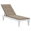 vidaXL Deck Chair Cushion Taupe (29.5 in. plus 41.3 in.)x19.7 in.x1.2 in. - 3 of 4