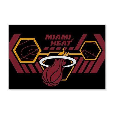 NBA Miami Heat Agile Washable Rug 20 x 32 Inches