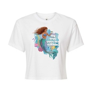 Women's - Disney - True Voice Lies Within Cropped Graphic T-Shirt - 1 of 4