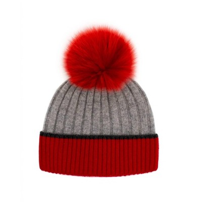 Women's Wo's Real Fur Pompom Hat - Mitchie's Matchings