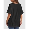 Oversized Tops for Women Summer T Shirts Workout Tees Short Sleeve Blouses Casual Tunic Tops - 3 of 4