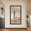 Oversized Modern Rectangle Bathroom Mirror with Balck Frame, Decorative Large Wall Mirrors, Wall Mounted Mirrors - 3 of 4