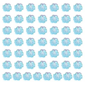 Unique Bargains Iron On Durable DIY Clothing Sequin Bead Flowers Patches 100 Pcs - 1 of 4
