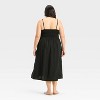 Women's Smocked V-Waist Midi Dress - A New Day™ - 2 of 3