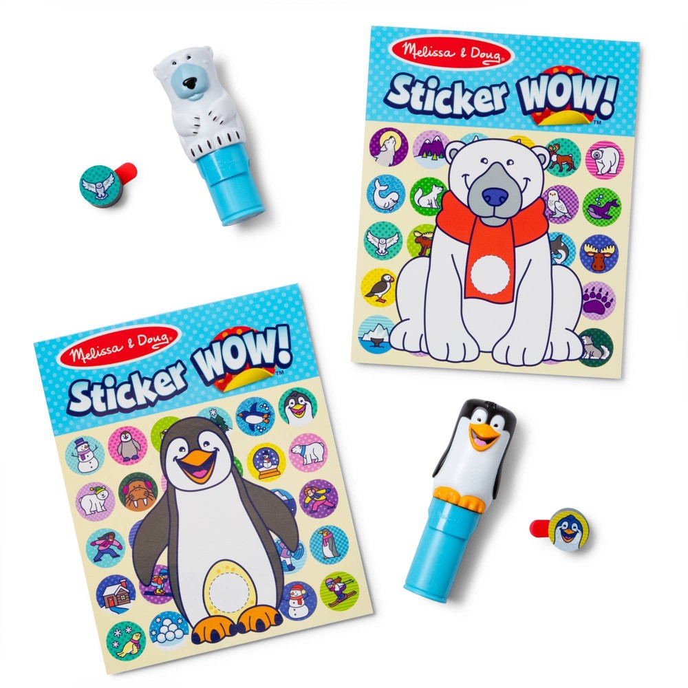 Melissa & Doug Sticker WOW! Deluxe Pack - Penguin & Polar Bear