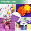 Unique Bargains Light Purple Durable Soft Flexible Crepe Paper 8.2ft x 20 Inch Light Purple 2 Pcs - 4 of 4