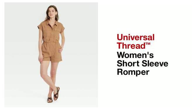 Women's Short Sleeve Romper - Universal Thread™, 2 of 7, play video